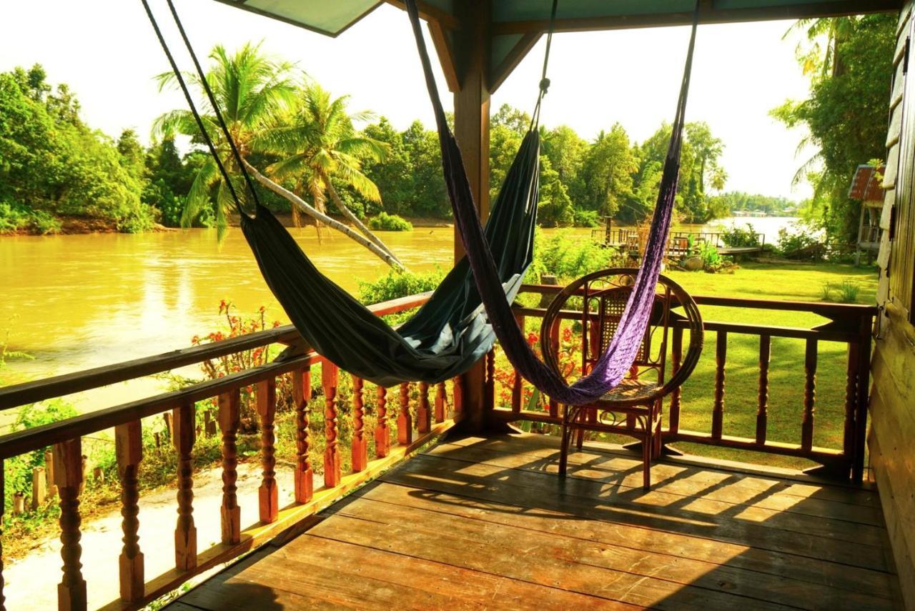 The Boathouse Hotel Don Det Bagian luar foto